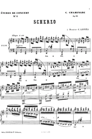 Chaminade C. Etudes de Concert OP 35 Vol 1 Piano | Super offre