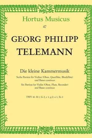 Telemann G.p. Little Chamber Music Flute OU Violon OU Flute A Bec OU Hautbois - Prix mini
