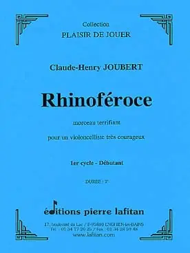 Best-seller - Joubert C.h. Rhinoferoce Violoncelle