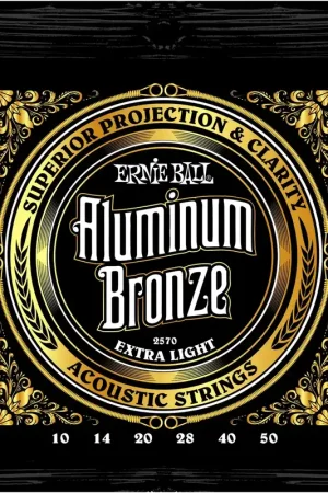Jeu de Cordes Ernie Ball 2570 Aluminium Bronze 10-50 | Vente flash