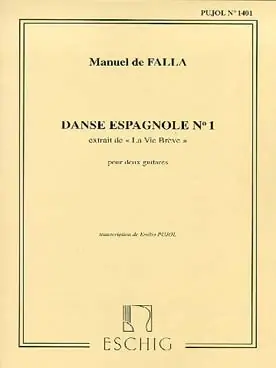 de Falla M. Danse Espagnole N°1 2 Guitares | Liquidation