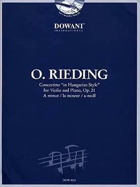 Disponible dès maintenant - Rieding O. Concertino OP 21 Violon