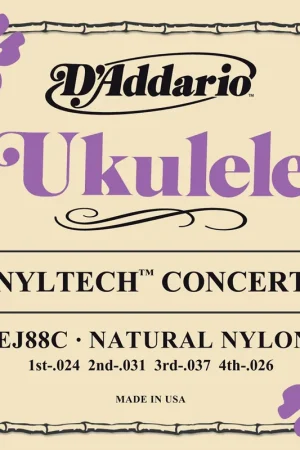 Jeu de Cordes Ukulele D'addario EJ88C Concert | Offre à durée limitée
