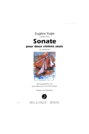Super prix | Ysaye E. Sonate OP Posthume 2 Violons