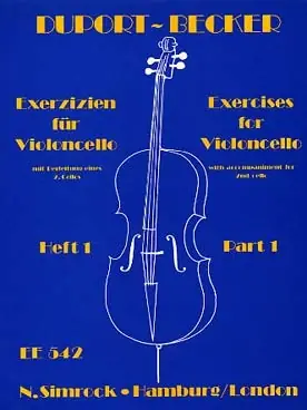 Nouveau chez nous - Duport J.l. 21 Etudes Vol 1 Violoncelle