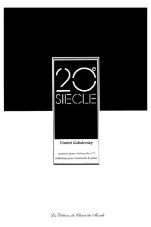 Kabalevski D. Concerto N°2 Violoncelle - Prix usine