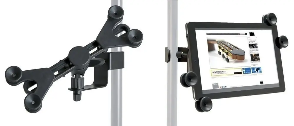 Gewa Fixation Universelle Pour Tablette de 7 A 14 Pouces - Qualité professionnelle