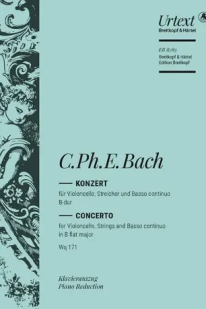 Bach C.p.e. Concerto SIb Majeur Violoncelle - Disponible