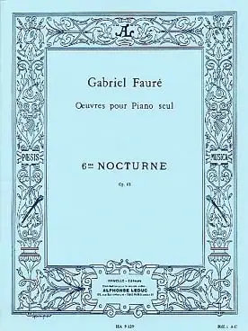 Très apprécié des clients - Faure G. Nocturne N°6 OP 63 Piano