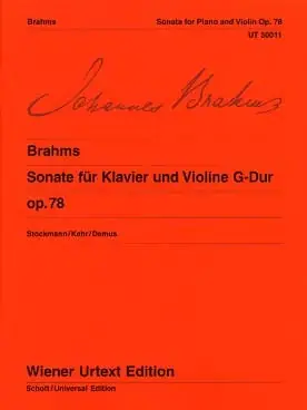 Brahms J. Sonate N°1 OP 78 Violon-2 - Se termine bientôt