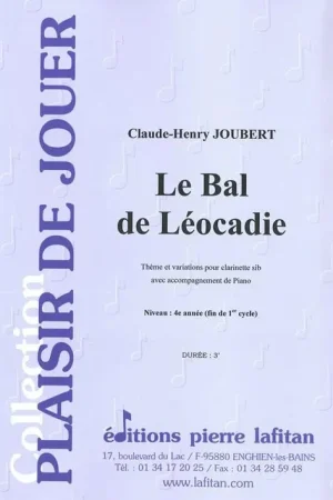 Promotion | Joubert C.h. le Bal de Leocade Clarinette