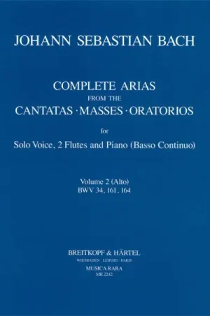 Bach J.s. Complete Arias Cantatas Vol 3 Voix Flutes - Plus que quelques pièces