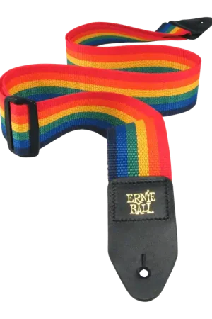 Nouveau chez nous - Sangle Ernie Ball Polypro Guitar Strap 2INC Rainbow