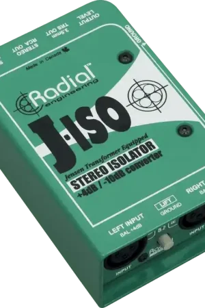 Stock limité | Boite de Direct Radial Convertisseur Stereo +4/-10dB PRO-ISO