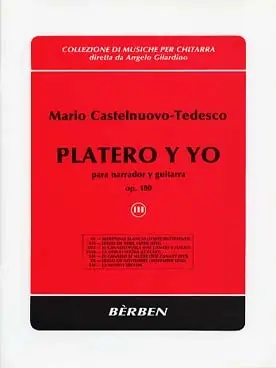 CASTELNUOVO-TEDESCO M. Platero Y YO Vol 3 Guitare | Prix en baisse