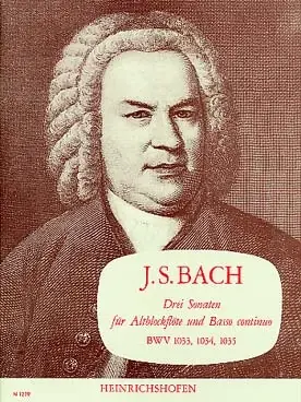 Ne manquez pas cette offre | Bach J.s. Sonates Bwv 1033 - 1034 - 1035 Flute A Bec Alto