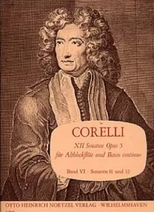 Plébiscité par les clients - Corelli A. Sonates OP 5 Vol 6 Flute A Bec Alto