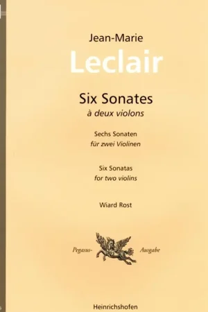 Leclair J.m. 6 Sonates OP 3 2 Violons - Premium