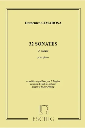 Cimarosa D. 32 Sonates Vol 2 Piano - Super offre