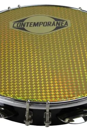 Super prix - Contemporanea Pandeiro 10" Formica Noir Peau Prismatique OR