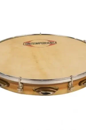 Dernier arrivage | Contemporanea Pandeiro 11" Bois Peau Animale