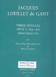 Offre spéciale | Loeillet de Gant J.b. Sonata OP 5 Vol 2 Flute A Bec Soprano OU Hautbois OU Flute OU Violon