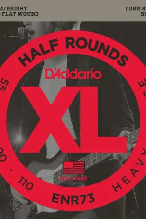 Jeu de Cordes Basse D'addario ENR73 File Rond 55-110 | Prix avantageux