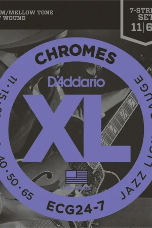 Jeu de Cordes D'addario XL Jazz Light 7 Cordes - Prix en baisse