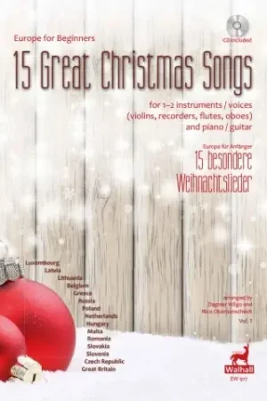 Europe For Beginners: 15 Great Christmas Songs Flutes OU Violons OU Hautbois OU Flutes A Bec - Commandez dès maintenant