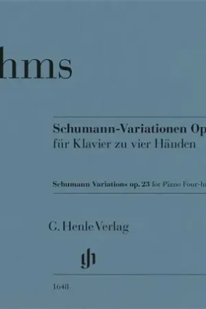 Économisez maintenant - Brahms J. Schumann Variations op 23 Piano 4 Mains