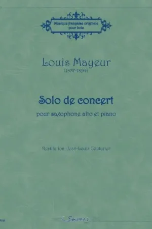 Prix cassé - Mayeur L. Solo de Concert Saxophone Alto