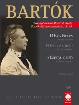 Prix exceptionnel - Bartok B. 13 Easy Pieces Flute