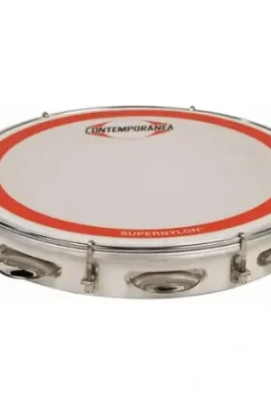 Contemporanea Pandeiro 11'' Formica Blanc Peau Super Nylon Simple Tir | En stock