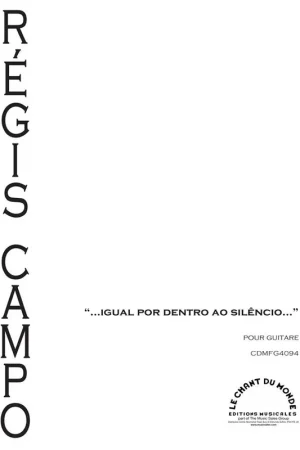 Produit tendance | Campo R. "... Igual Por Dentro AO Silencio..." Guitare