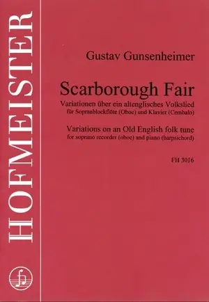 Commandez dès aujourd'hui - Gunsenheimer G. Scarborough Fair Flute A Bec Soprano