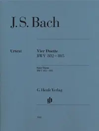 Bach J.s. Duos Bwv 802-805 Piano-1 - Premium