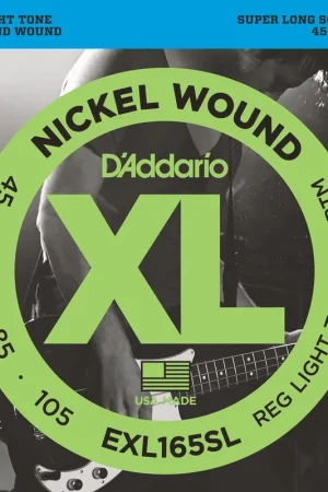 Jeu de Cordes Basse D'addario EXL165SL File Rond Super Long 45/105 - À ne pas manquer