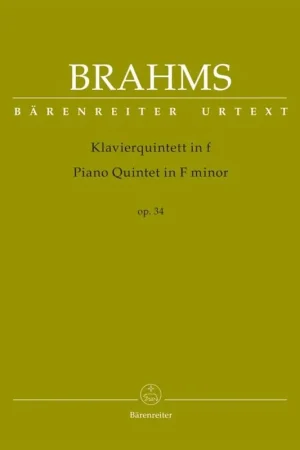Disponible | Brahms J. Quintette Avec Piano OP 34-1