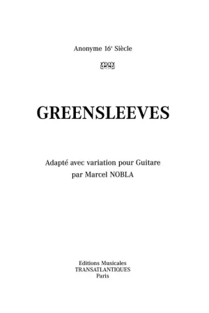 Prix cassé - Greensleeves Guitare
