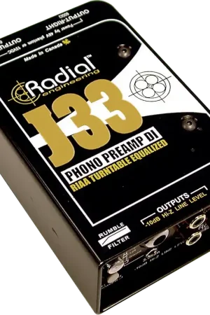 Boite de Direct Radial Preampli Phono DI J33 | En stock