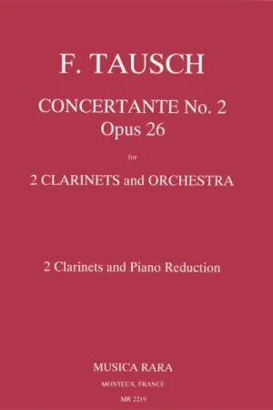 Tausch F.w. Concertante N°2 IN B OP 26 Clarinettes | Coup de cœur des clients
