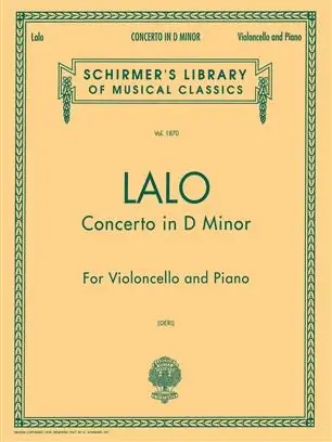 Lalo E. Concerto RE Mineur Violoncelle-5 | Prix imbattable