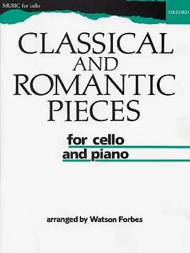 Classical And Romantic Pieces Violoncelle - Derniers jours