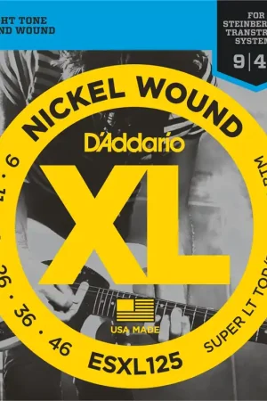 Premium | Jeu de Cordes D'addario ESXL125 File Rond Double Boule 09/46