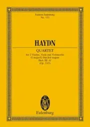 Haydn J. STREICH-QUARTETT G Dur OP 33/5 Conducteur - Remise