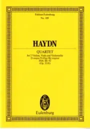 Haydn J. STREICH-QUARTETT D Dur OP 33/6 Conducteur | Qualité premium