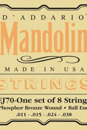 Nouveauté - Jeu de Cordes Mandoline D'addario EJ70 A Boules
