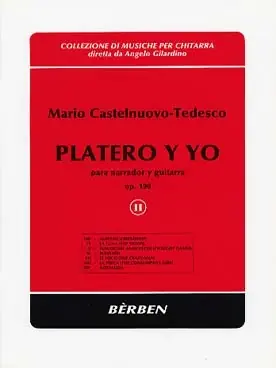 CASTELNUOVO-TEDESCO M. Platero Y YO Vol 2 Guitare - Dépêchez-vous