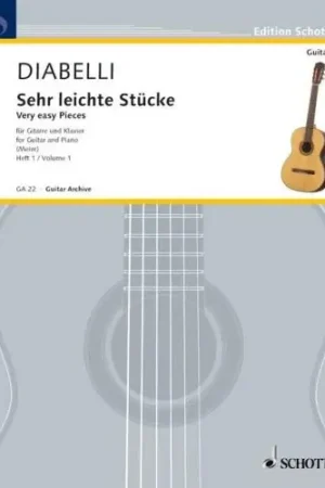 Achat sécurisé - Diabelli A. Very Easy Pieces Vol 1 Guitare et Piano