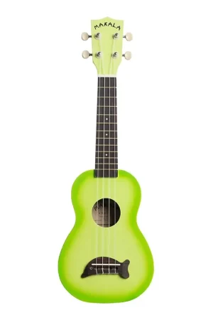 Ukulele Kala Makala Soprano Dolphin Green Burst | Tendance